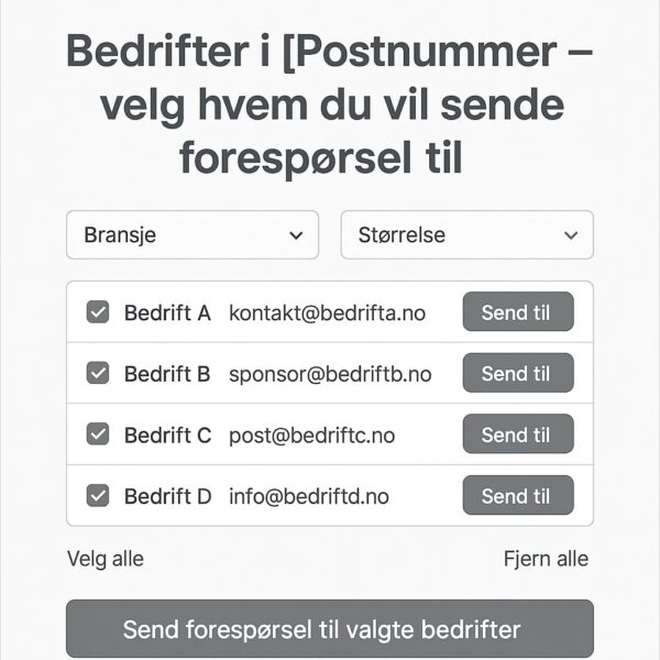 Finn bedrift som sponsor