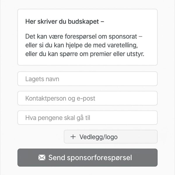 sponsor til korps